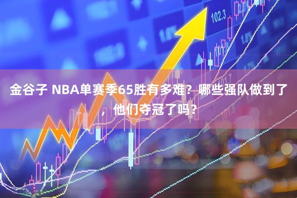 金谷子 NBA单赛季65胜有多难？哪些强队做到了，他们夺冠了吗？